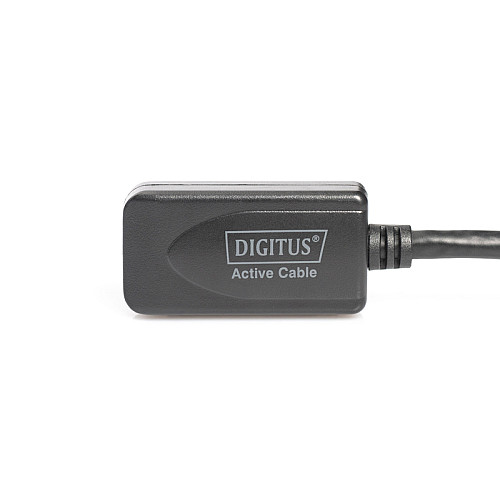 Подовжувач DIGITUS USB 2.0 Active Cable, A/M-A/F, 20м, чорний