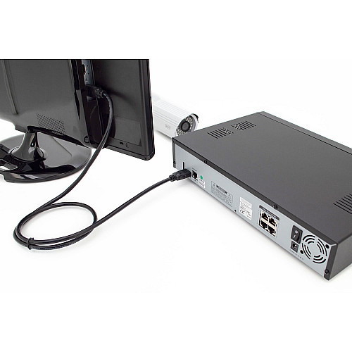 Кабель DIGITUS HDMI (M/M), 4K@60Гц, Ultra HD, Premium, тип A, w/Ethernet, золото, 2м, черный