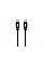Кабель USB-C > USB-C заряджання/синхронізації 2E 1м, 60Вт Type-C, Glow, чорний