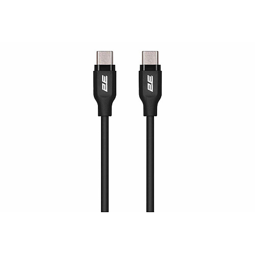 Кабель USB-C > USB-C заряджання/синхронізації 2E 1м, 60Вт Type-C, Glow, чорний