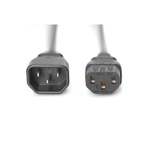 Кабель живлення DIGITUS C13 > C14, 1.2м, чорний