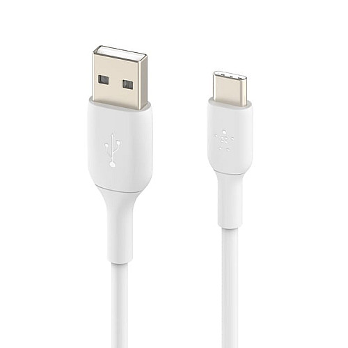 Кабель USB-A > USB-C зарядка/синхронизация Belkin 1м, 15Вт, Type-C, PVC, белый