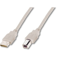 Кабель DIGITUS USB-A > USB-B синхронізації, 1.8м, бежевий