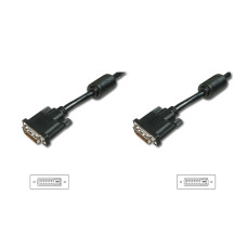 Кабель DIGITUS DVI-D dual link (AM/AM) 3м, чорний