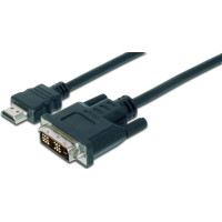 Кабель DIGITUS HDMI > DVI-D (M/M), 2м, черный