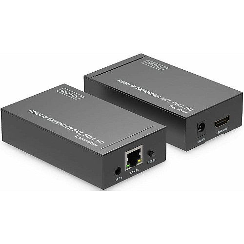 Набор IP-видеоудлинителей DIGITUS HDMI, Full HD, 1080p, один ко многим, 120 м
