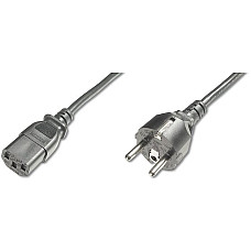Кабель питания DIGITUS Schuko > C13, 1.8м, черный