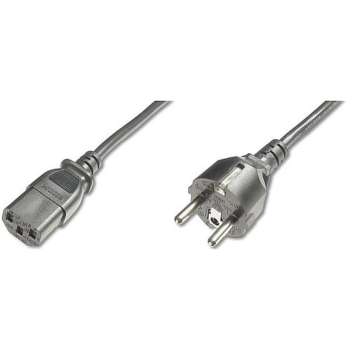 Кабель живлення DIGITUS Schuko > C13, 1.8м, чорний