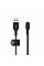Кабель USB-A > Lightning подзарядка/синхронизация Belkin 1м, плетеный, силиконовый, с ремешком на магните, черный