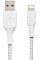Кабель USB-A > Lightning зарядка/синхронизация Belkin 1м, 12Вт, плетеный, белый