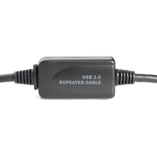 Подовжувач DIGITUS USB 2.0 Active Cable, A/M-A/F, 20м, чорний