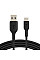 Кабель USB-A > USB-C заряджання/синхронізації Belkin 0.15м, 15Вт, Type-C, PVC, чорний