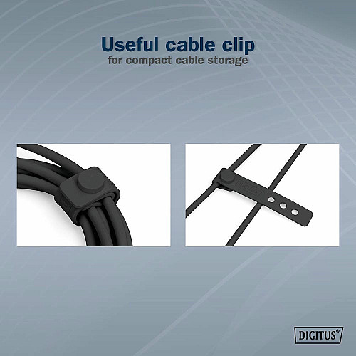 Кабель DIGITUS USB-C зарядка/синхронизации, USB 4.0 Gen 3, 40G, 240W, 8K, силиконовый, 1м, черный