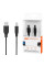 Кабель 2E USB-A > USB-B (AM/BM) синхронізації 1.8м, чорний