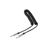 Кабель 2E jack 3.5 > jack 3.5 (M/M) 1.8м, чорний