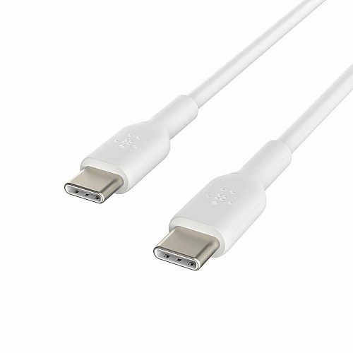 Кабель USB-C > USB-C зарядка/синхронизация Belkin 1м, 60Вт, Type-C, PVC, белый