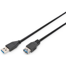 Кабель ASSMANN USB 3.0 (AM/AF) 3.0м, чорний
