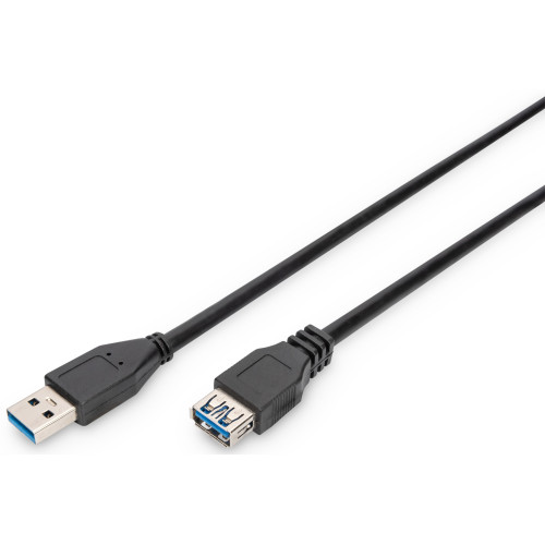 Кабель ASSMANN USB 3.0 (AM/AF) 3.0м, чорний