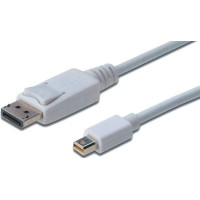 Кабель DIGITUS miniDisplayPort > DisplayPort (M/M), 2м, білий