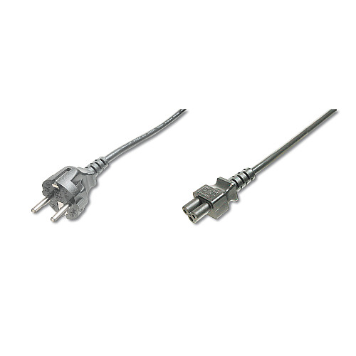 Кабель питания DIGITUS Schuko CEE 7/7 (Typ-F) - C5 M/F, 1.2м, черный