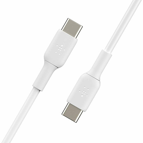 Кабель USB-C > USB-C зарядка/синхронизация Belkin 1м, 60Вт, Type-C, PVC, белый