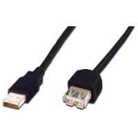 Кабель DIGITUS USB-A (M/F) заряджання/синхронізації, 5м, чорний
