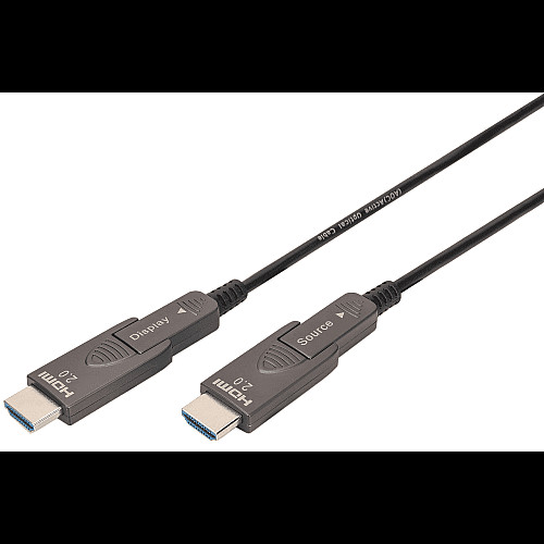 Кабель DIGITUS HDMI (M/M), 4K, AOC, 10м, чорний