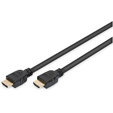 Кабель DIGITUS HDMI (M/M), 8K, Ultra High speed/Ethernet, 1м, чорний