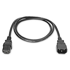 Кабель живлення DIGITUS C13 > C14, 1.2м, чорний