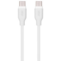 Кабель USB-C > USB-C заряджання/синхронізації 2E 1м, 60Вт Type-C, Glow, білий