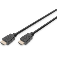 Кабель DIGITUS HDMI (M/M), High speed/Ethernet, 1м, чорний