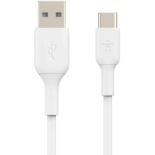 Кабель Belkin USB-A > USB-C заряджання/синхронізації 15Вт, 2м, PVC, білий