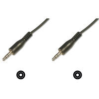 Кабель DIGITUS jack 3.5 > jack 3.5 (M/M), 1.5м, чорний