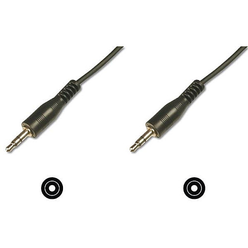 Кабель DIGITUS jack 3.5 > jack 3.5 (M/M), 1.5м, черный