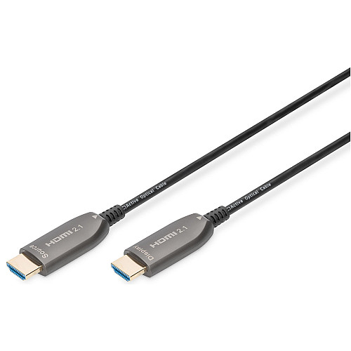 Кабель DIGITUS HDMI UHD 8K, AOC hybrid-fiber, type A M/M, 10м, чорний