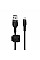 Кабель USB-A > Lightning подзарядка/синхронизация Belkin 1м, плетеный, силиконовый, с ремешком на магните, черный
