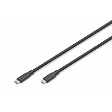 Кабель DIGITUS USB-C заряджання/синхронізації, USB 4.0 Gen 3, 40G, 240W, 8K, силіконовий, 1м, чорний