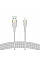 Кабель USB-A > Lightning подзарядка/синхронизация Belkin 1м, плетеный, силиконовый, с ремешком на магните, белый