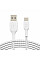 Кабель USB-A > USB-C зарядка/синхронизация Belkin 2м, 15Вт, Type-C, плетеный, белый
