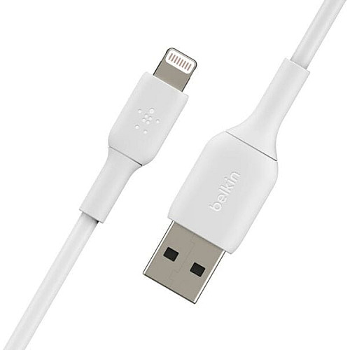 Кабель USB-A > Lightning заряджання/синхронізації Belkin 1м, 12Вт, PVC, білий