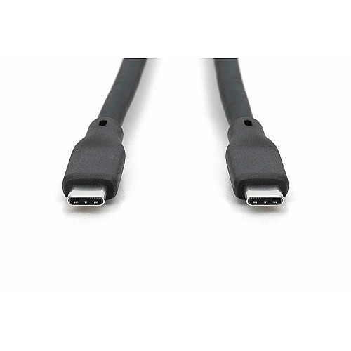 Кабель DIGITUS USB-C зарядка/синхронизации, USB 4.0 Gen 3, 40G, 240W, 8K, силиконовый, 1м, черный