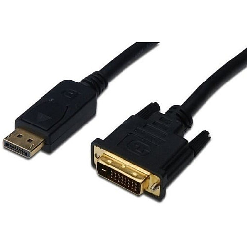 Кабель DIGITUS DisplayPort > DVI-D (M/M), 2м, чорний