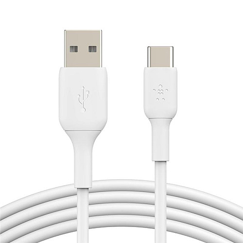 Кабель USB-A > USB-C зарядка/синхронизация Belkin 1м, 15Вт, Type-C, PVC, белый