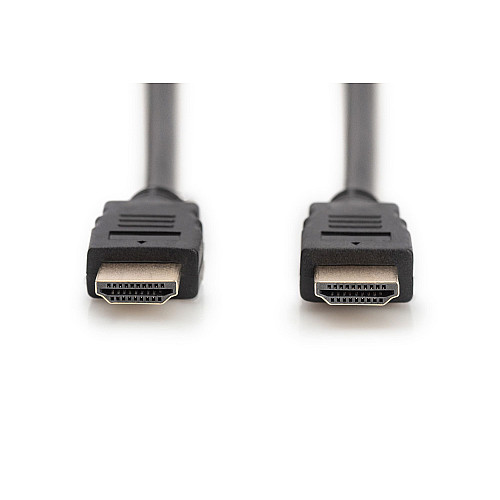 Кабель DIGITUS HDMI (M/M), 4K@60Гц, Ultra HD, Premium, тип A, w/Ethernet, золото, 2м, черный