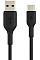 Кабель USB-A > USB-C заряджання/синхронізації Belkin 0.15м, 15Вт, Type-C, PVC, чорний