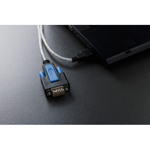 Адаптер DIGITUS USB-A > RS232 (M/M), FTDI, 1.8м