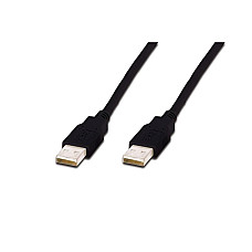 Кабель DIGITUS USB-A (M/M) заряджання/синхронізації, 3м, чорний