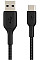 Кабель USB-A > USB-C зарядка/синхронизация Belkin 2м, 15Вт, Type-C, плетеный, черный
