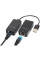 Подовжувач DIGITUS USB, USB 2.0, для використання з кабелем Cat5/5e/6 UTP, STP або SFT, до 50 м, чорний