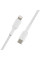Кабель Belkin USB-C > Lightning заряджання/синхронізації 30Вт PD, 1м, плетений, білий